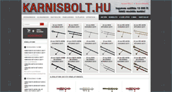 Desktop Screenshot of karnisbolt.hu